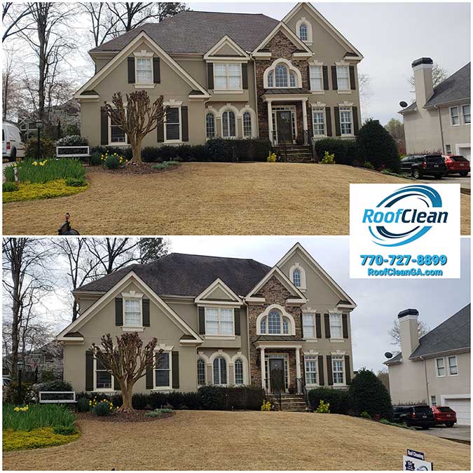 Roof cleaning elk ridge cove alpharetta ga