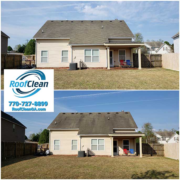 Roof cleaning rockbass road suwanee ga